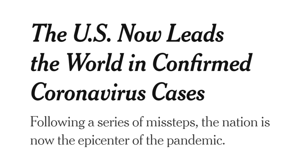 USA!! USA!! 87 US Leads World