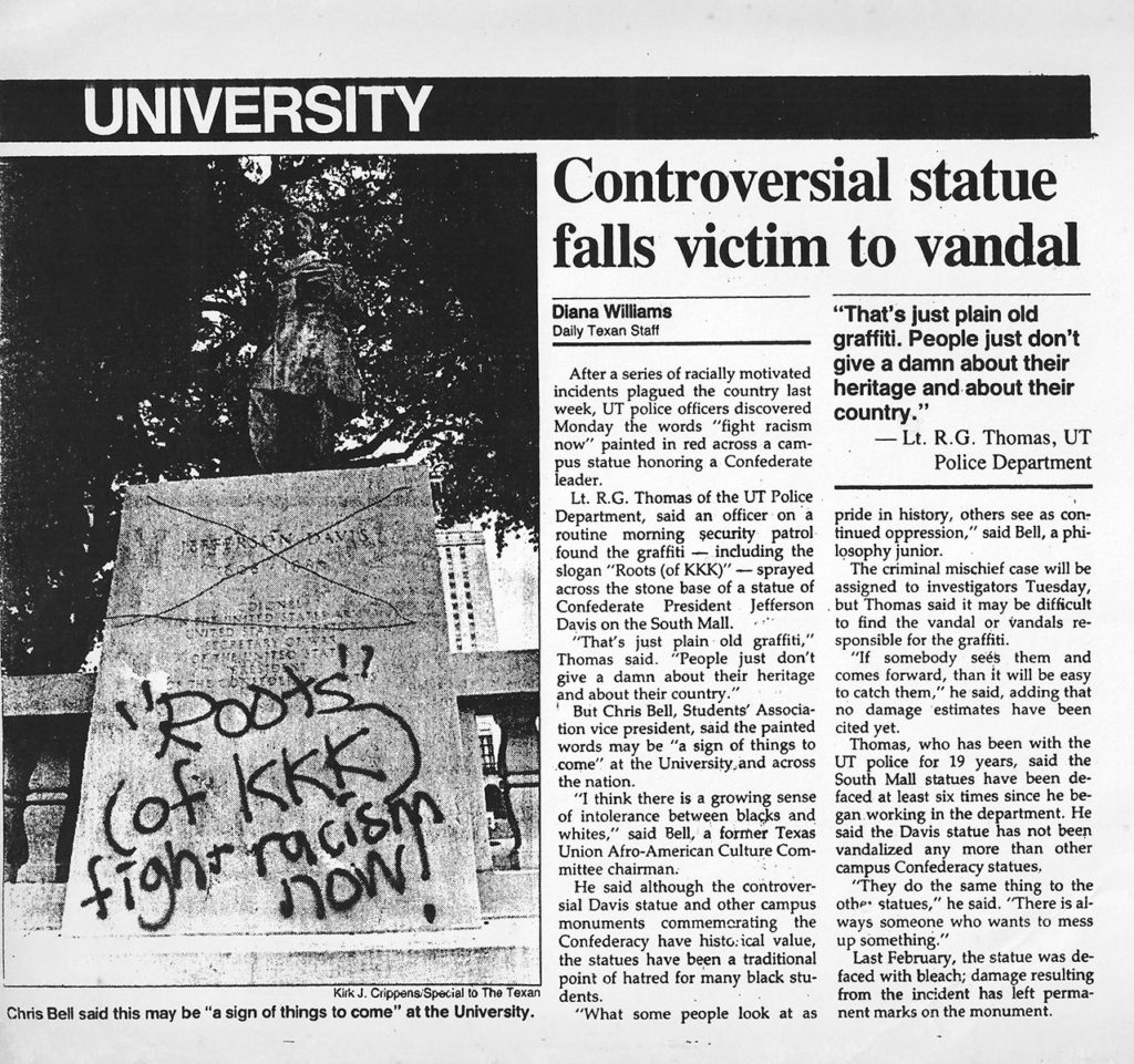 I was the One Who Knocked 108 1990 2 Jefferson Davis Statue
