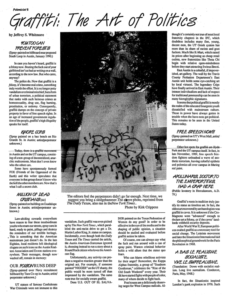 I was the One Who Knocked 97 1990 2 Polemicist Graffiiti 1
