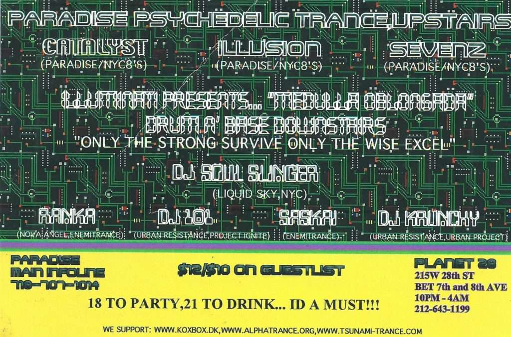 2000 NYC Psytrance 147 2000 3 9 Paradise 2