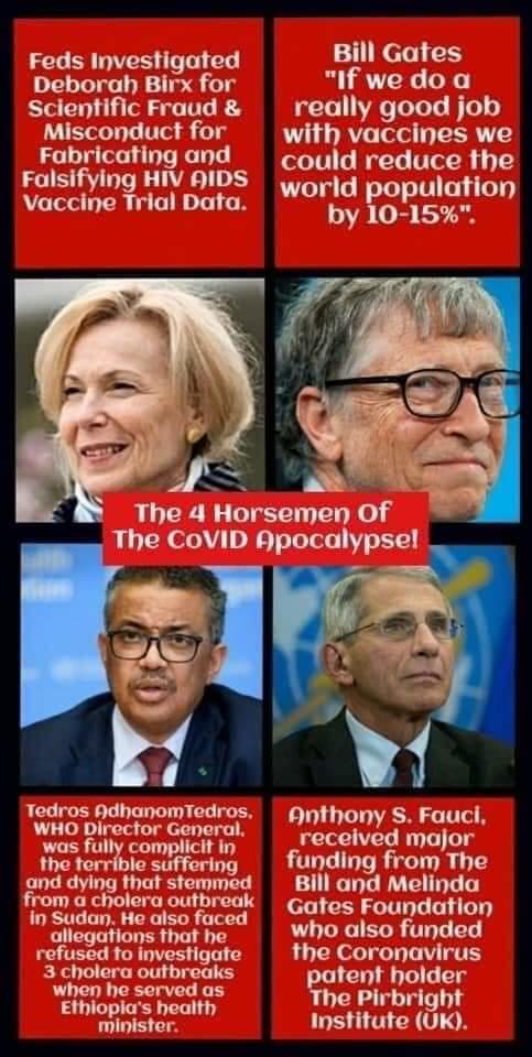 II. Support Our Causes A-L 120 Covid 4 Horsemen