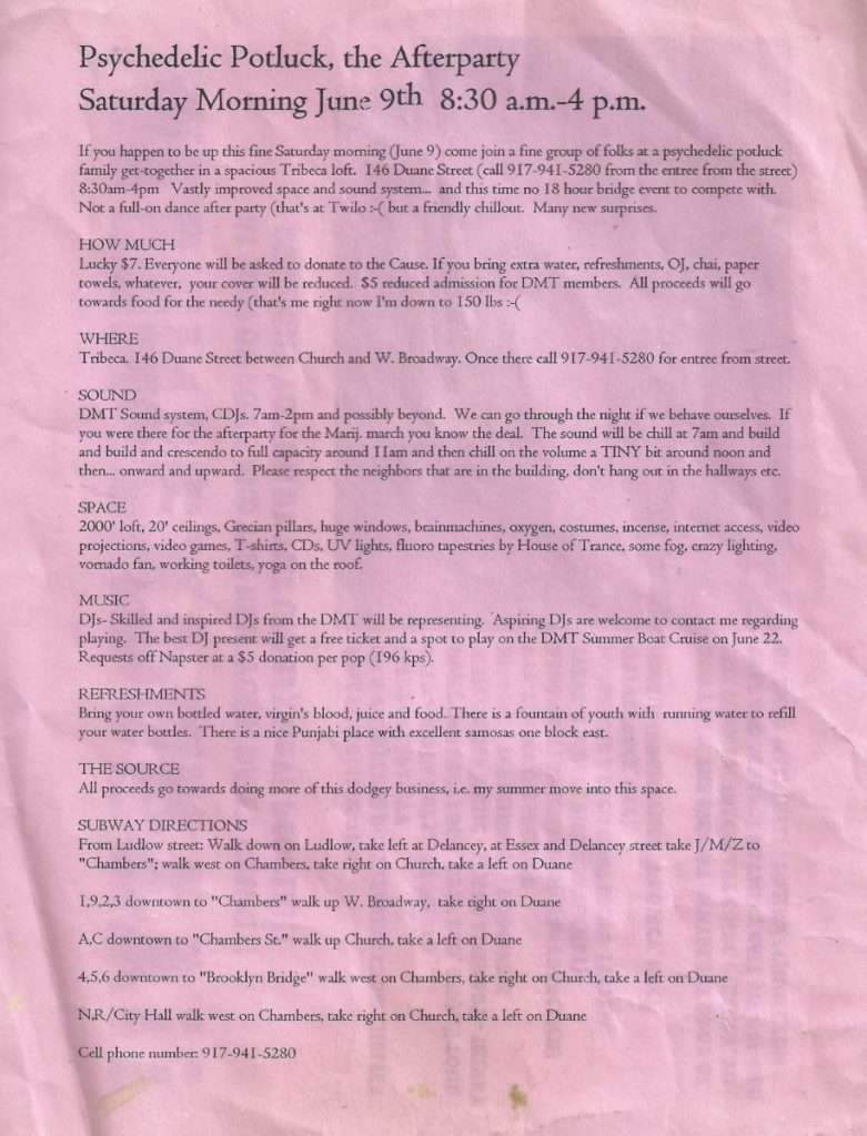2001 NYC Psytrance 181 2001 6 9 DMT