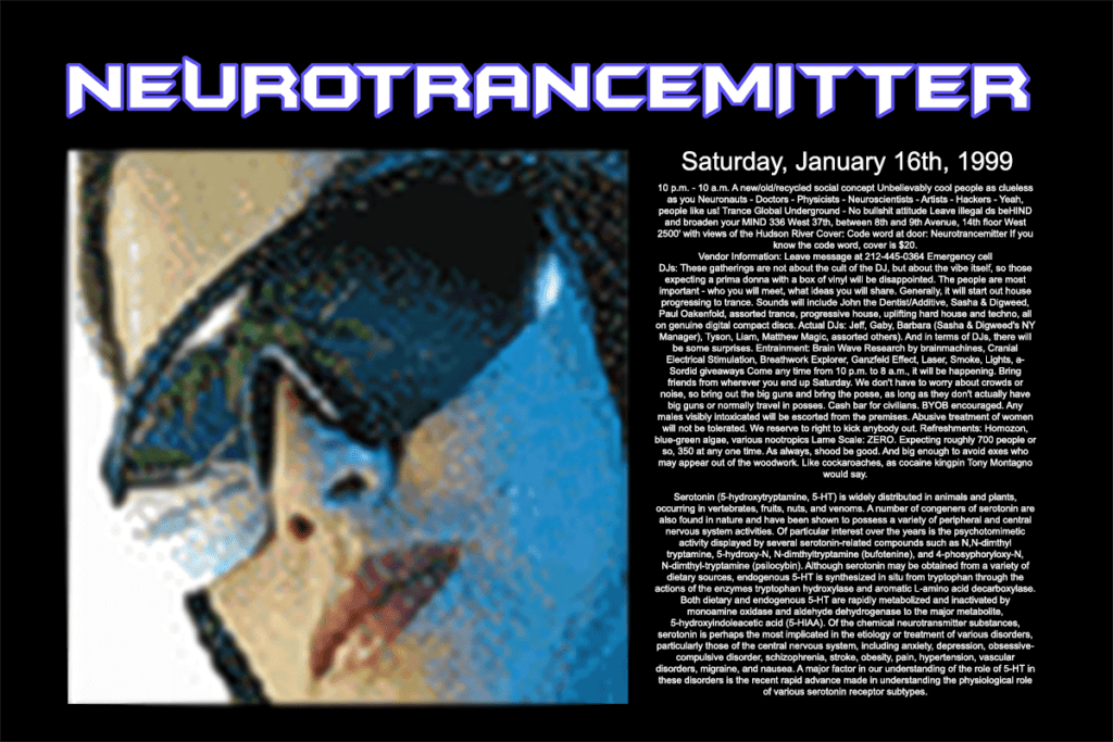 1999 NYC Psytrance 106 1999 1 16 Neurotrancemitter