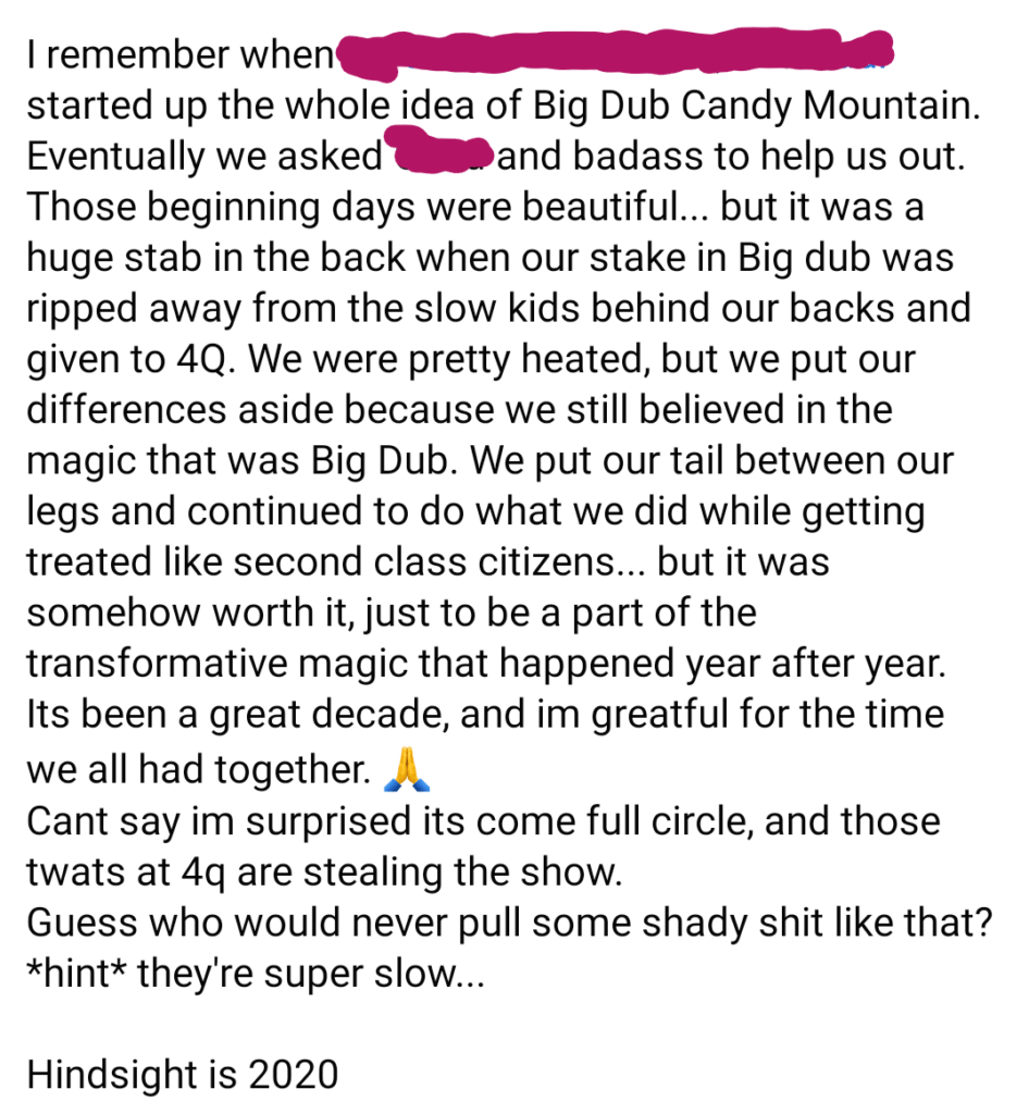 Four Quarters just can't catch a break 89 Big Dub