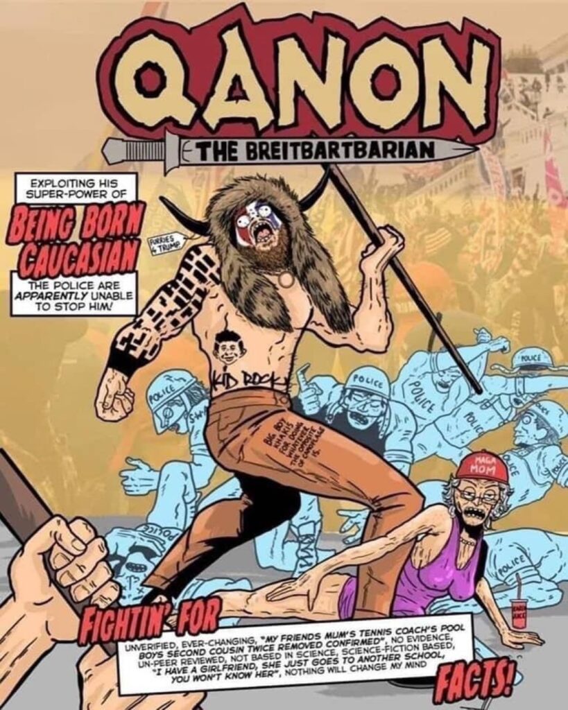 It’s Not Q. It’s You | Rolling Stone 87 Qanon the Barbarian Comic