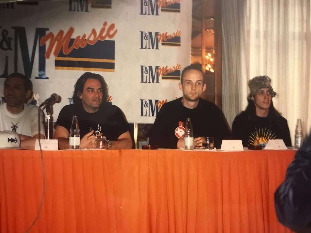 Scotto, Soul Slinger, Moby et al in Brazil in 1993 - photographer Luis Campos went on to rock NYC! 92 1993 Scotto 2 topaz face upscale 2x